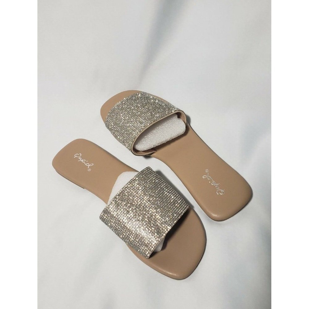 New Qupid Rhinestone Crystal Slides - Picture 4 of 6
